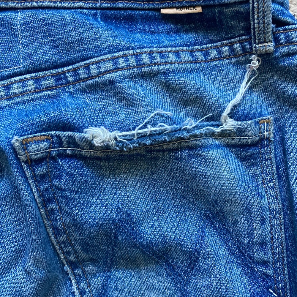 Mother Superior High Waisted Rider Ankle Jean in Running With Scissors - Picture 6 of 11